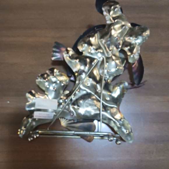 Turtle Sculpture Metal 3D Stand Alone Vintage Sea Turtle Decor Collectible - Picture 3 of 10